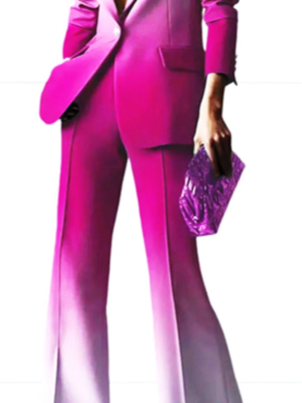 STYLEWE Fuchsia to Lavender Ombre Pantsuit